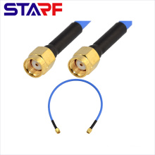 5 Fuß RPSMA-Stecker auf RP-SMA-Stecker Jumper RG402-Kabel mit blauer Ummantelung